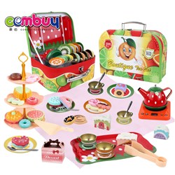 CB982593-CB982596 CB982599 - Indoor pretend play kitchen set tinplate toy afternoon tea box